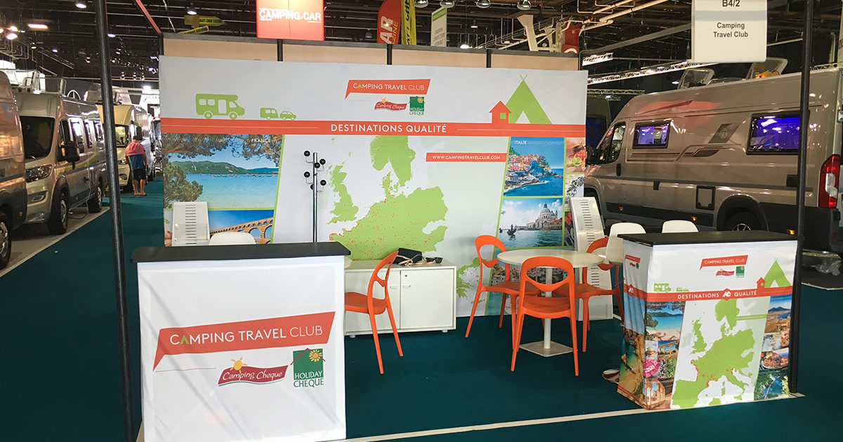 Stand displays Camping Travel Club