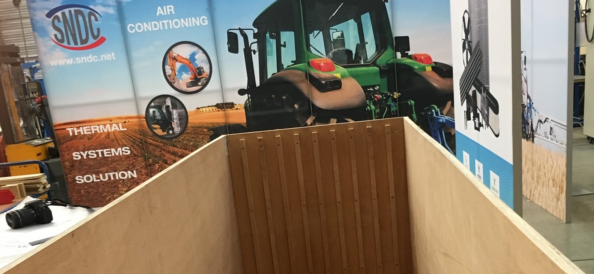 Caisse de transport sur roulettes pour transport de la totalité du stand