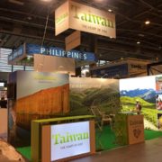 Stand image pour promouvoir la destination Taïwan auprès des professionnels du Tourisme