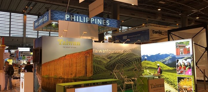 Stand image pour promouvoir la destination Taïwan auprès des professionnels du Tourisme