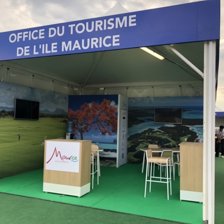 Création d'un stand image pour l'Île maurice sur l'Open de France de Golf