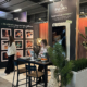 Stand Le Transversale Siprho 2025 Montpellier. Tissu réutilisable exposition
